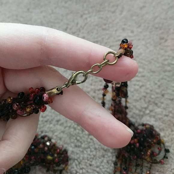 Mixed color layered necklace - Picture 2 of 4